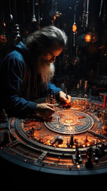 What role do electrons play in producing light? 