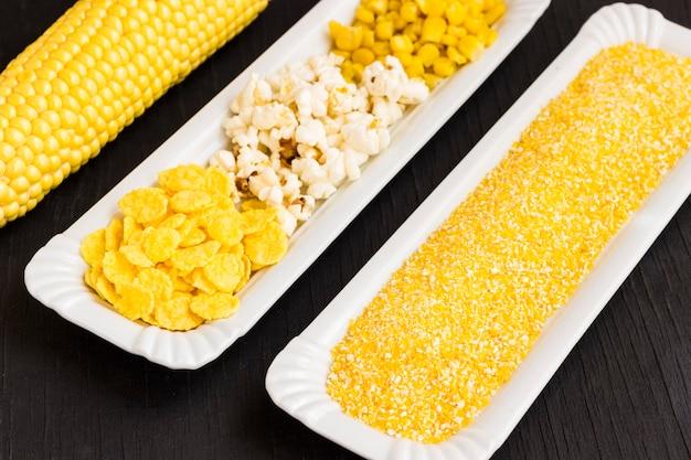 What type of products are made from maize? 