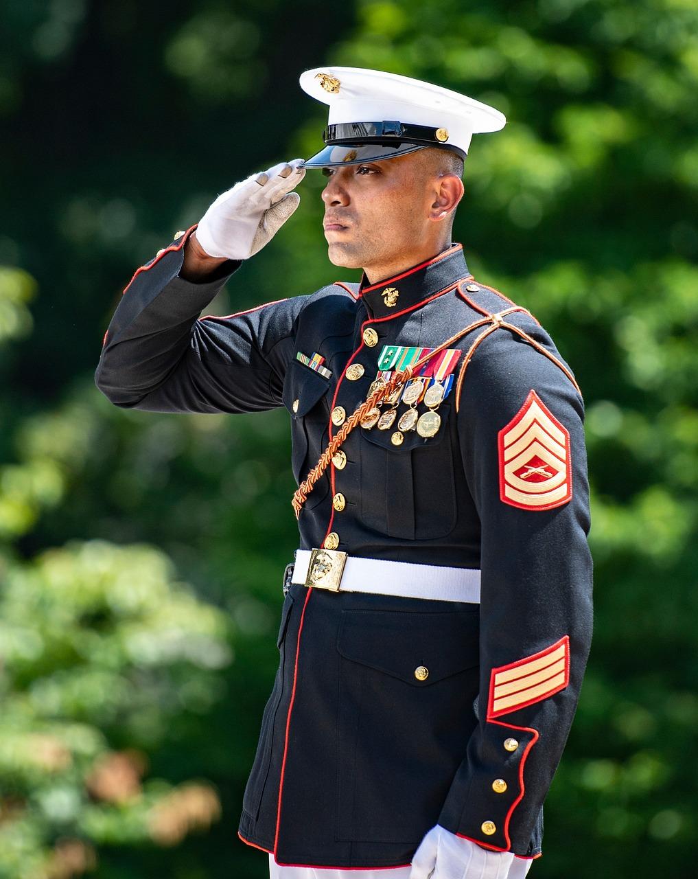 What uniform can Marines wear in public? 