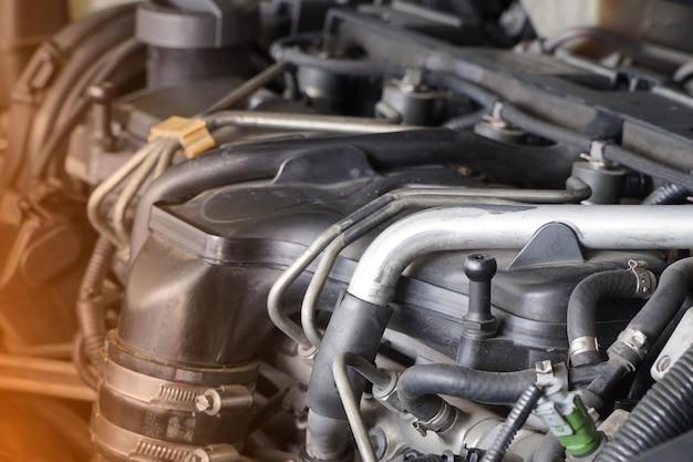 Where are the radiator hoses located? 