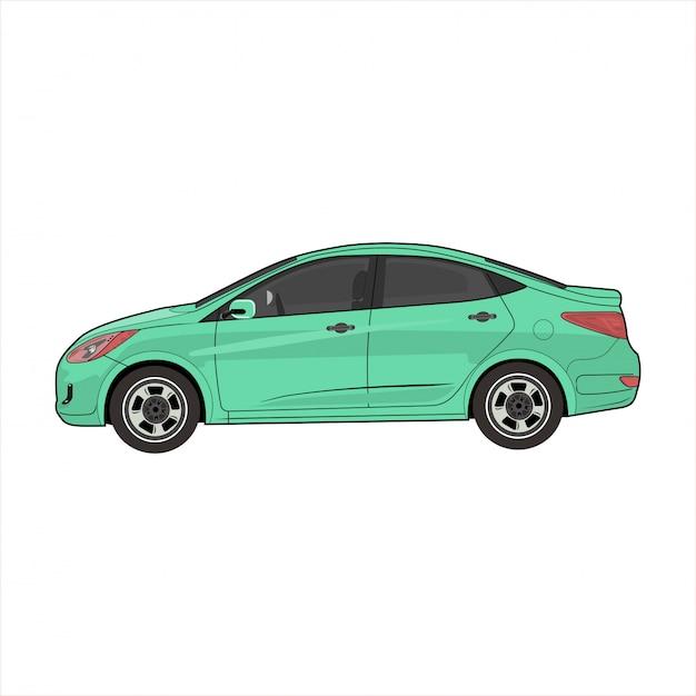 Where is the starter located in a Hyundai Accent? 