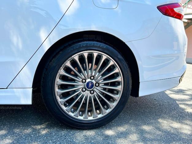 Where is the starter on Ford Fusion? 