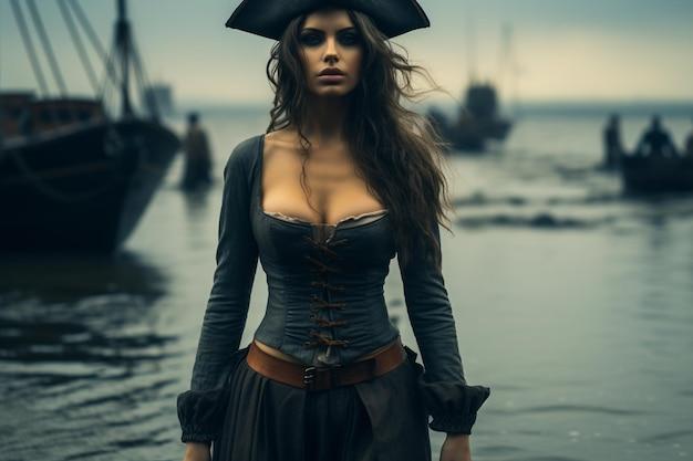 Who is the black female pirate in Pirates of the Caribbean? 
