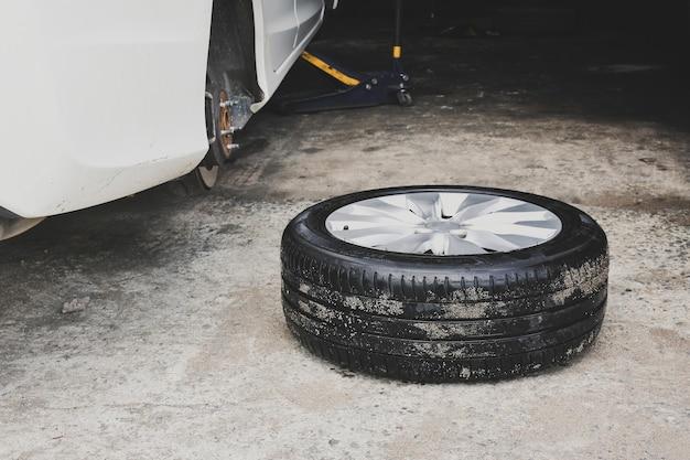 Why is my front tire leaning inward? 